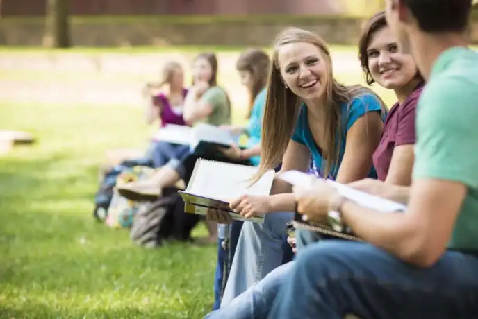 People Studying Outside