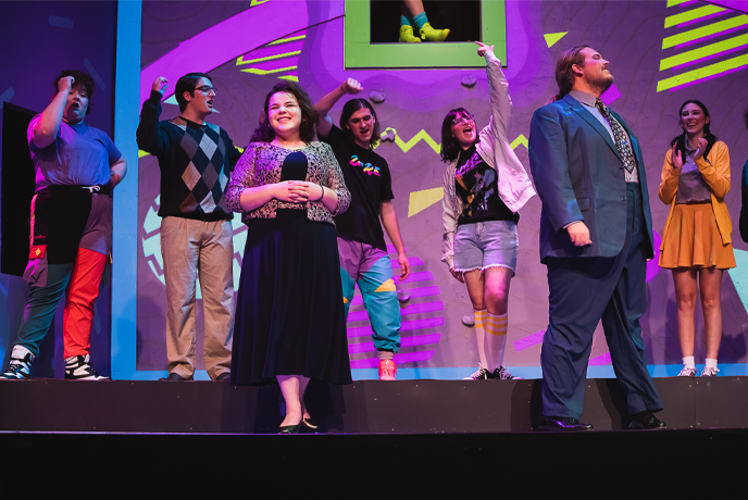 College Theater Performance Stage Play Cast